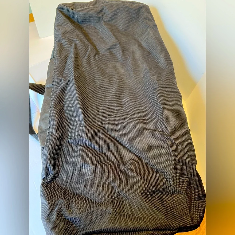 Vintage Dark Black Large Duffel Bag for Travel or Sports.  New without Tags.